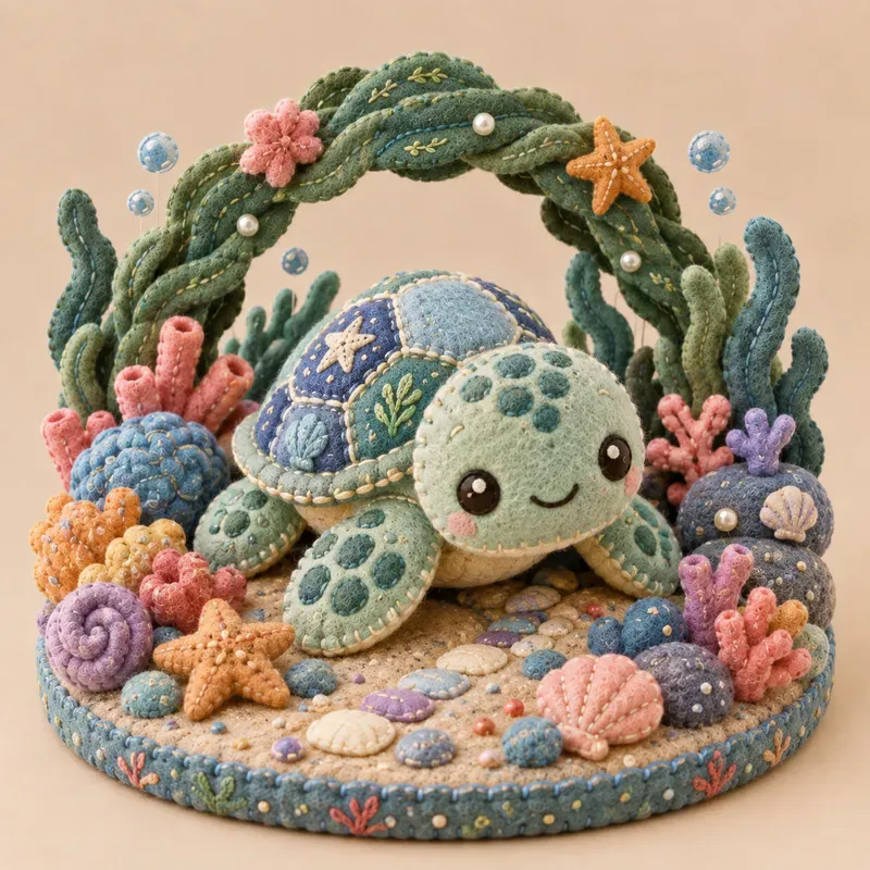 Ocean Depths Plushies Underwater Art
