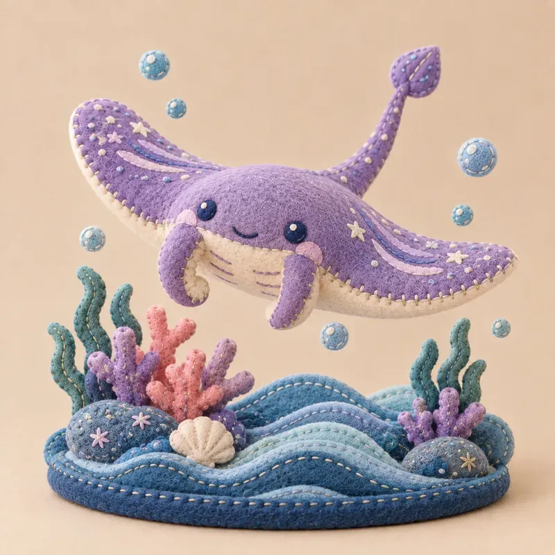 Ocean Depths Plushies Underwater Art