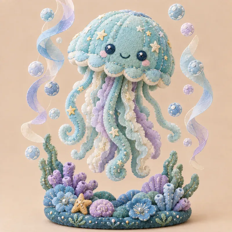 Ocean Depths Plushies Underwater Art