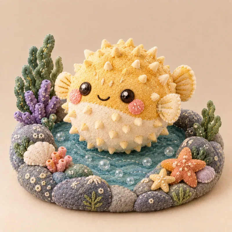 Ocean Depths Plushies Underwater Art