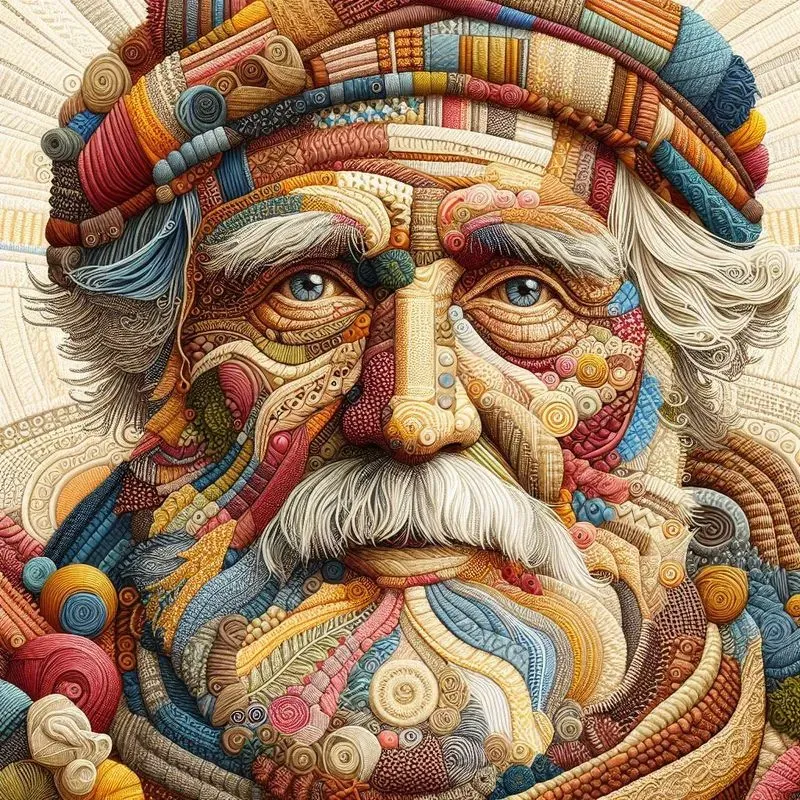 Textile Portraits Art In Fabric Layers