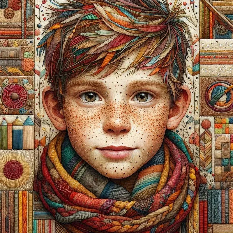 Textile Portraits Art In Fabric Layers