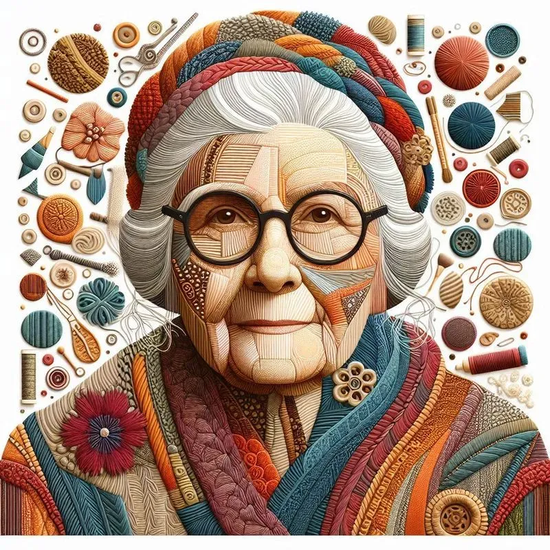 Textile Portraits Art In Fabric Layers