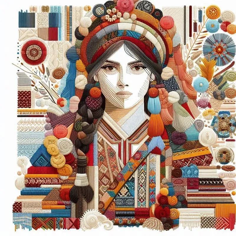 Textile Portraits Art In Fabric Layers