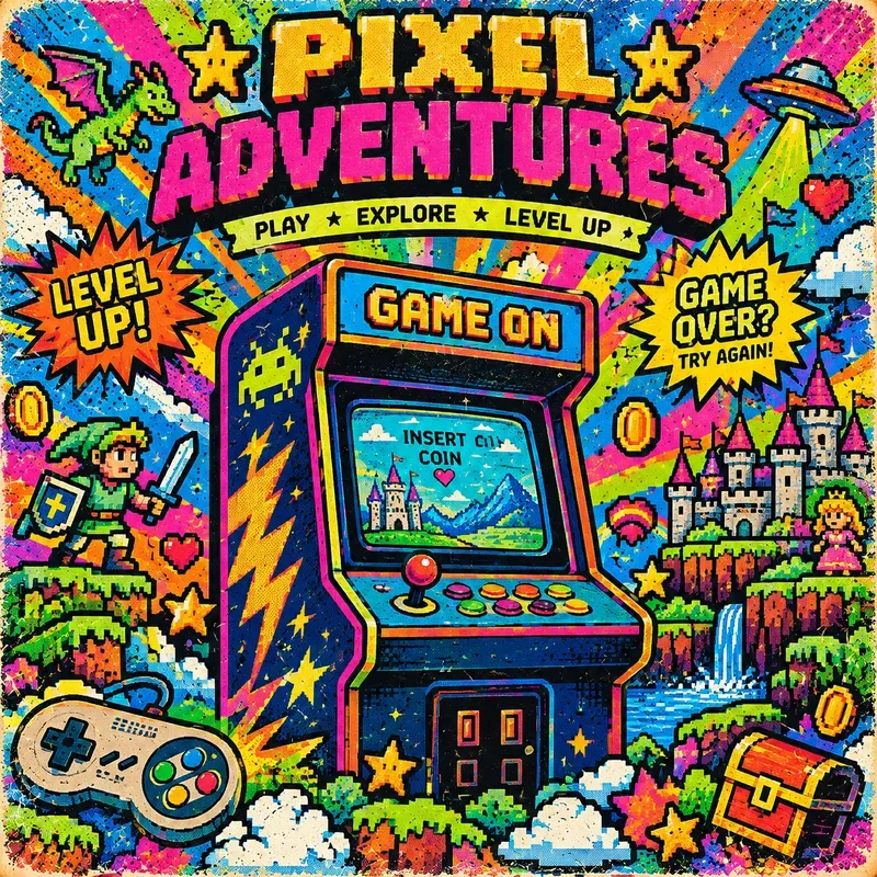Retro Pop Explosion Posters