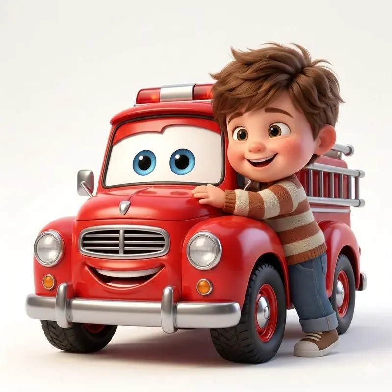 Cute Cartoon Kid Friendly Vehicles
