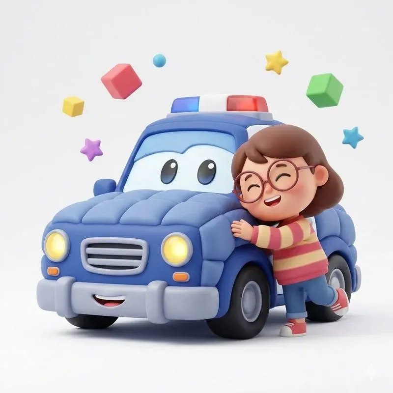 Cute Cartoon Kid Friendly Vehicles