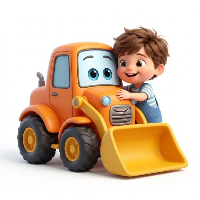 Cute Cartoon Kid Friendly Vehicles