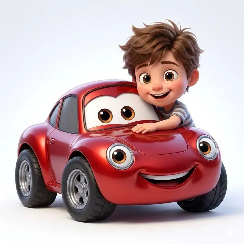 Cute Cartoon Kid Friendly Vehicles
