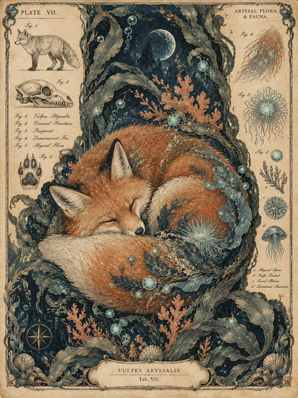 Abyssal Antique Encyclopedia Art