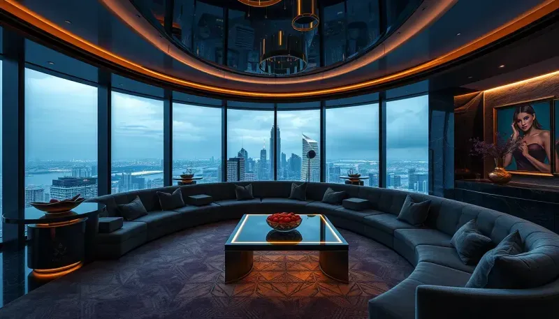 Cinematic Luxury Penthouse Interiors
