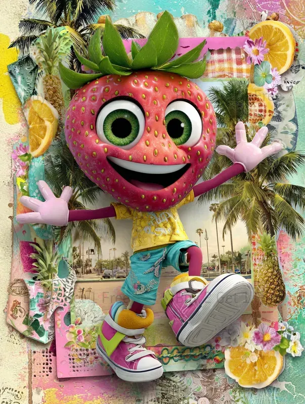 Summer Whimsical Fruit Junk Journals