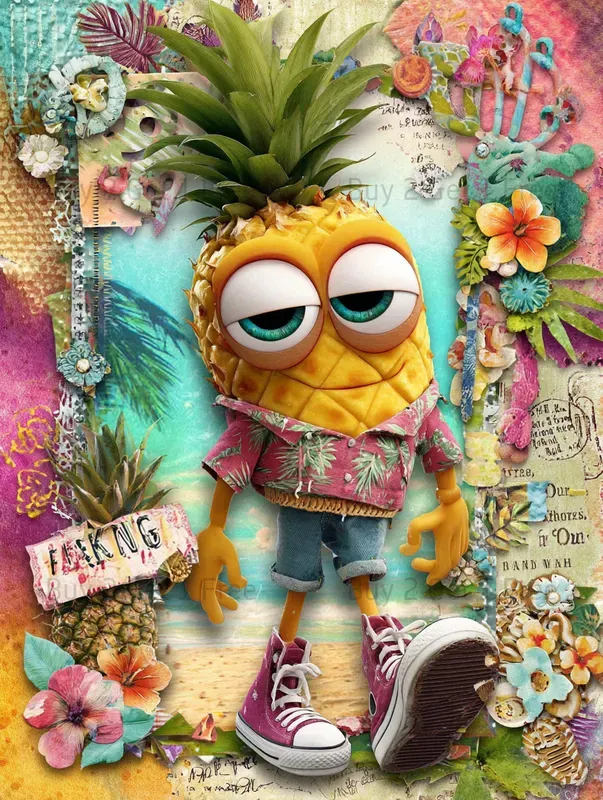 Summer Whimsical Fruit Junk Journals