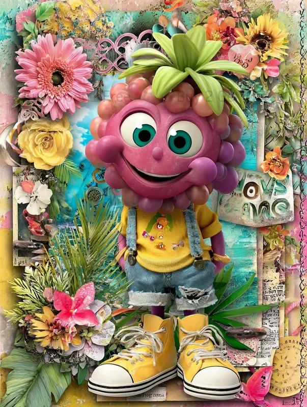 Summer Whimsical Fruit Junk Journals
