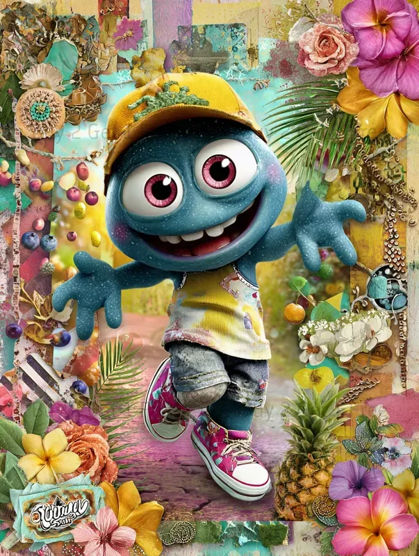 Summer Whimsical Fruit Junk Journals