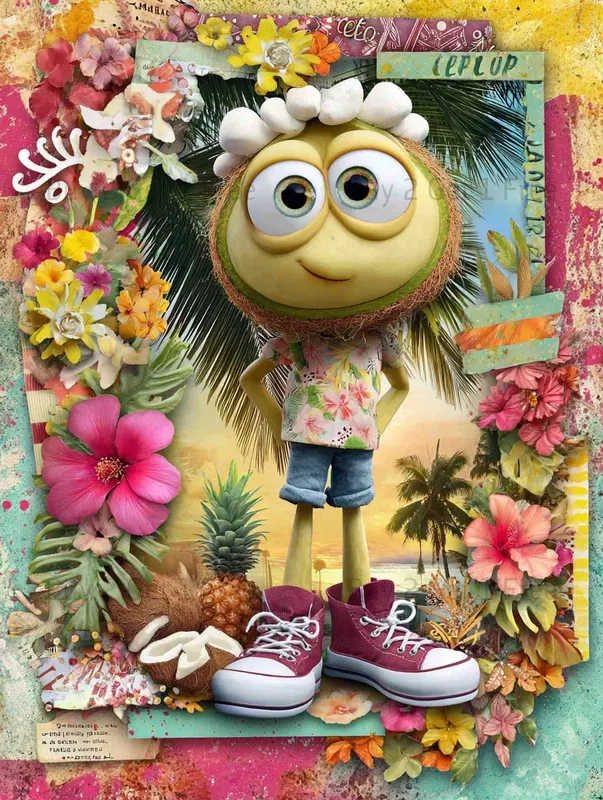 Summer Whimsical Fruit Junk Journals