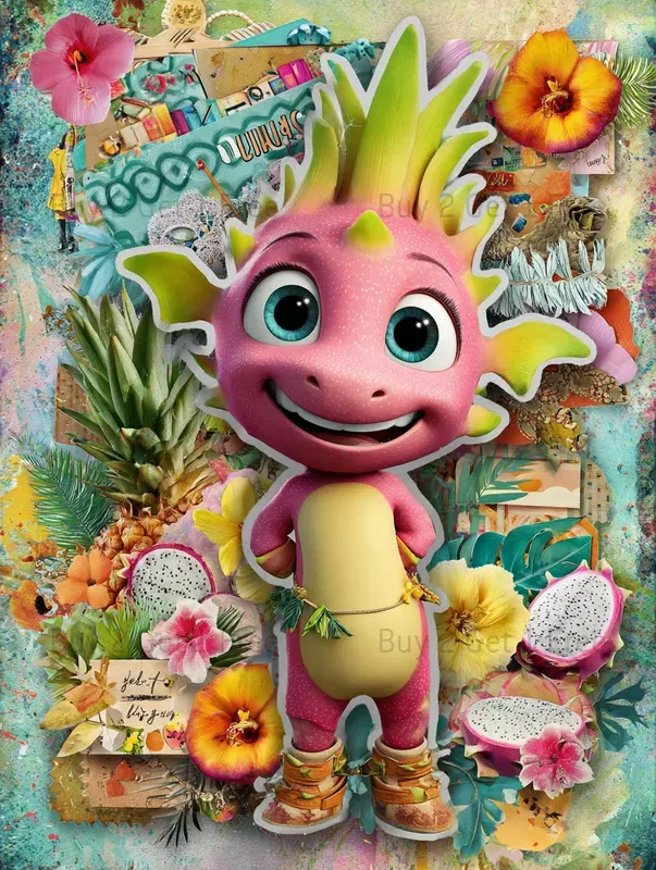 Summer Whimsical Fruit Junk Journals