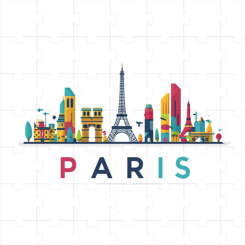 Colorful Flat Vector Travel Logos