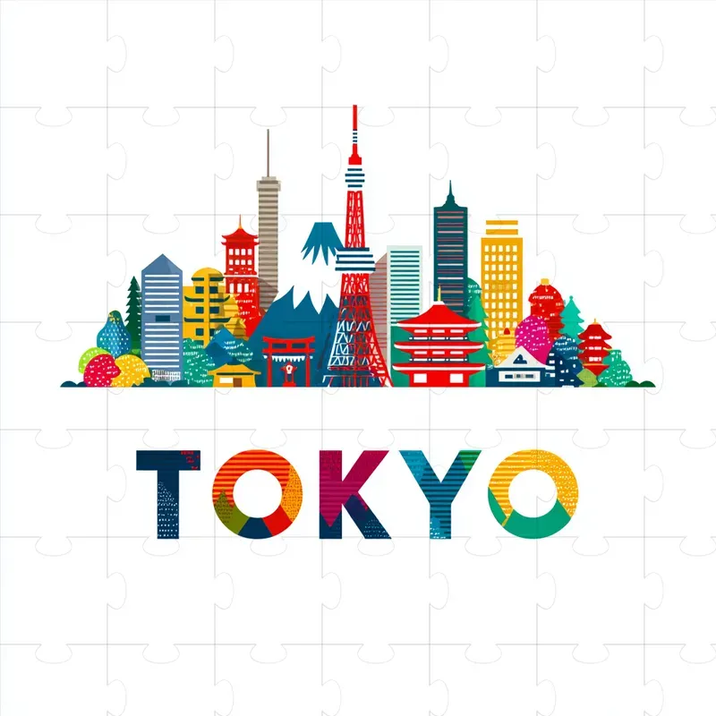 Colorful Flat Vector Travel Logos