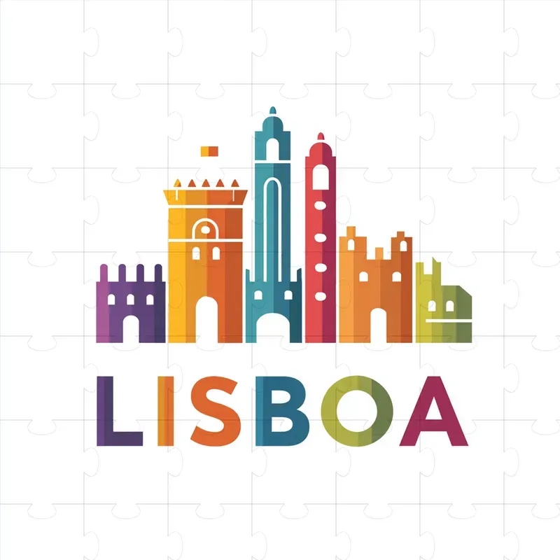 Colorful Flat Vector Travel Logos