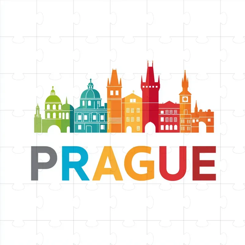 Colorful Flat Vector Travel Logos
