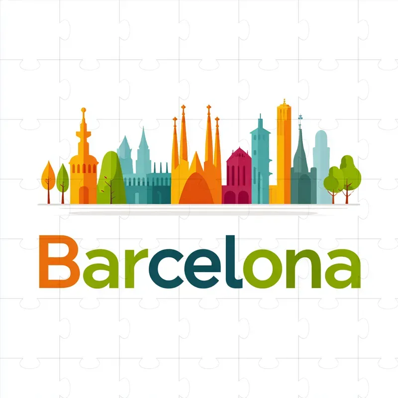 Colorful Flat Vector Travel Logos