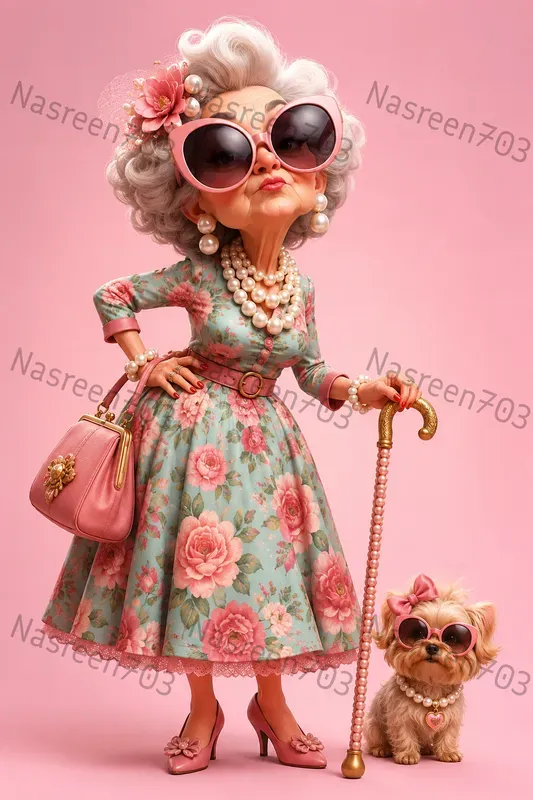 Sassy Silver Years 3D Characters