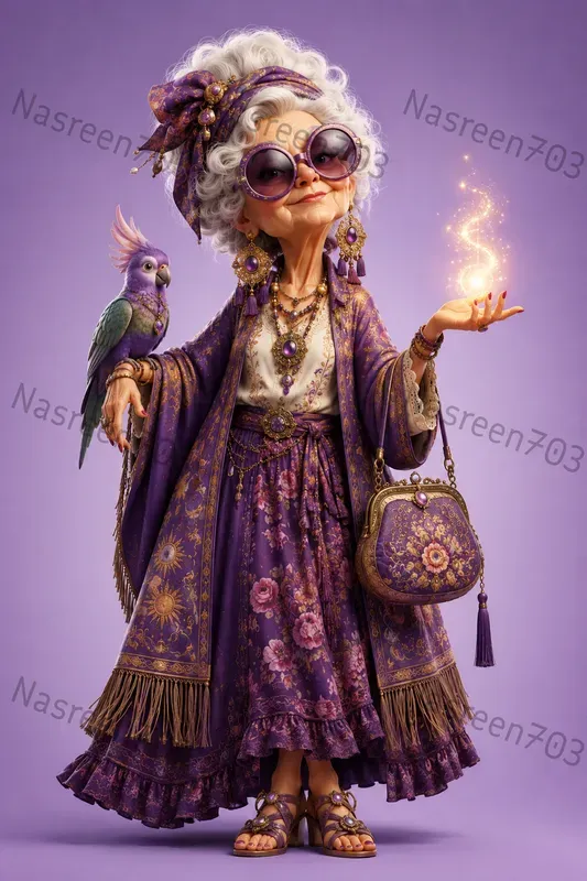 Sassy Silver Years 3D Characters