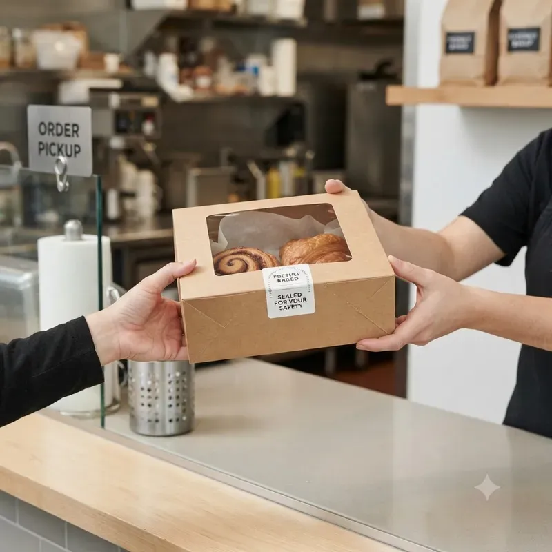 Takeout Packaging Handoff Photo Systems