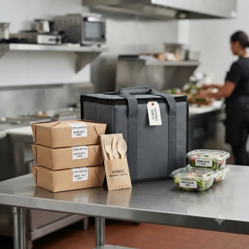 Takeout Packaging Handoff Photo Systems