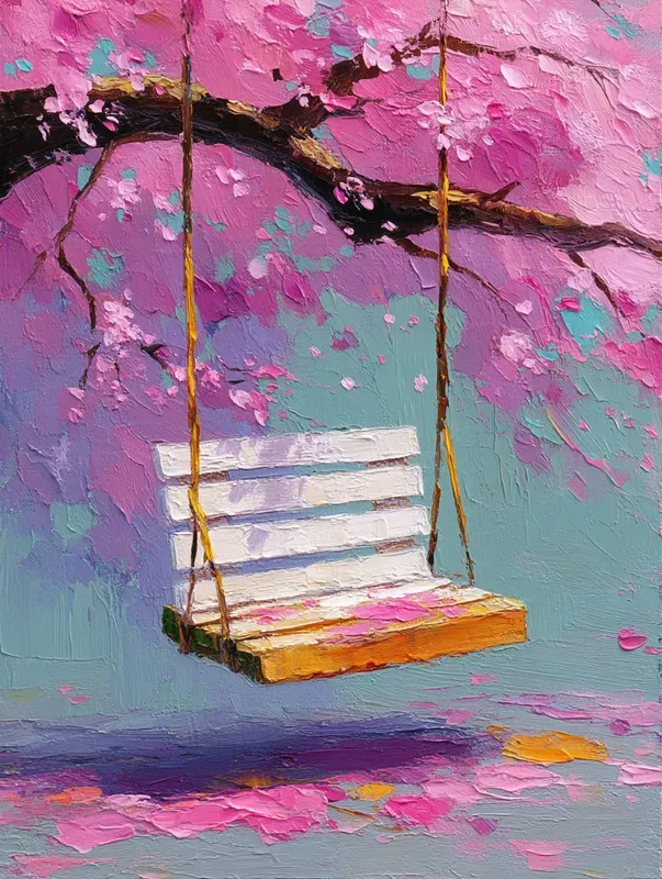 Romantic Pastel Impasto Scenes