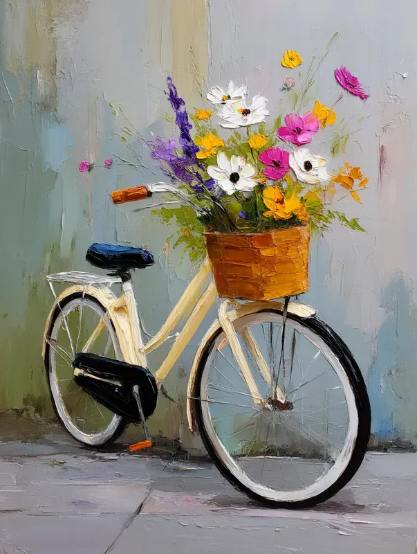 Romantic Pastel Impasto Scenes