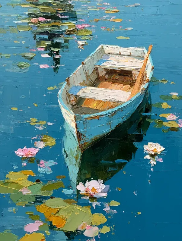 Romantic Pastel Impasto Scenes