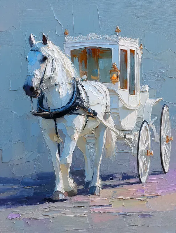 Romantic Pastel Impasto Scenes