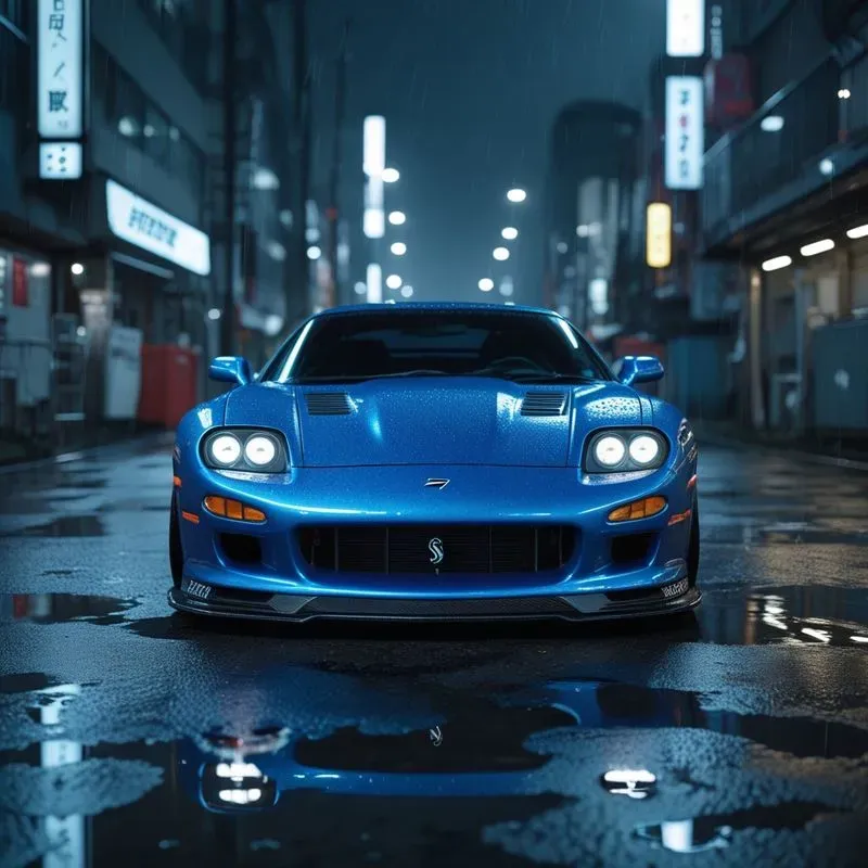 Ultrarealistic Saleen S7 Cyberpunk Edits