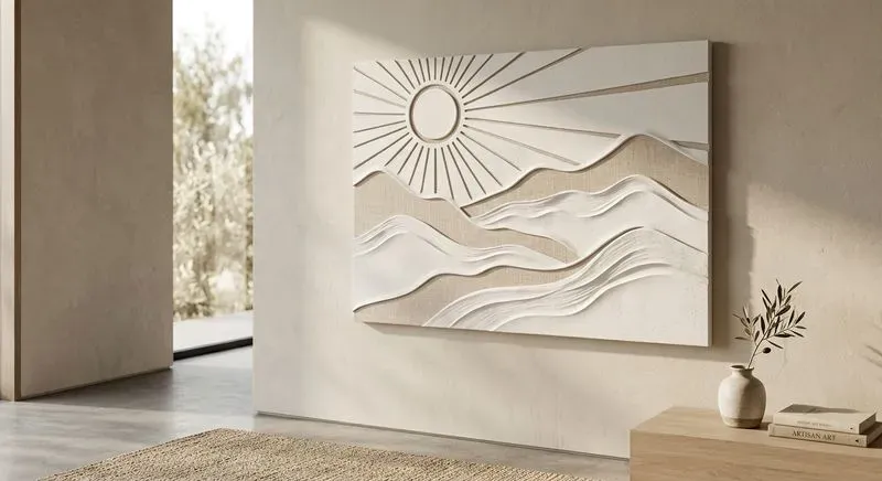 Minimalist 3D Relief Wall Art Prints