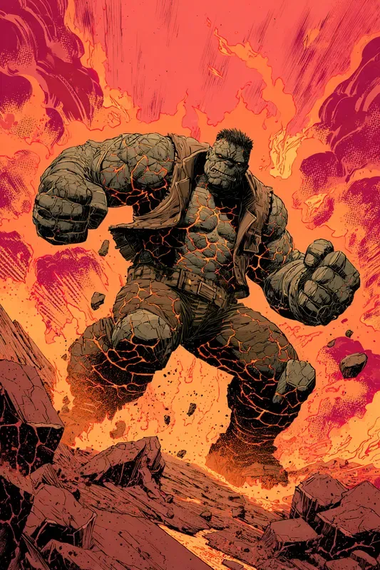 Original Superhero Comic Book Poster Art