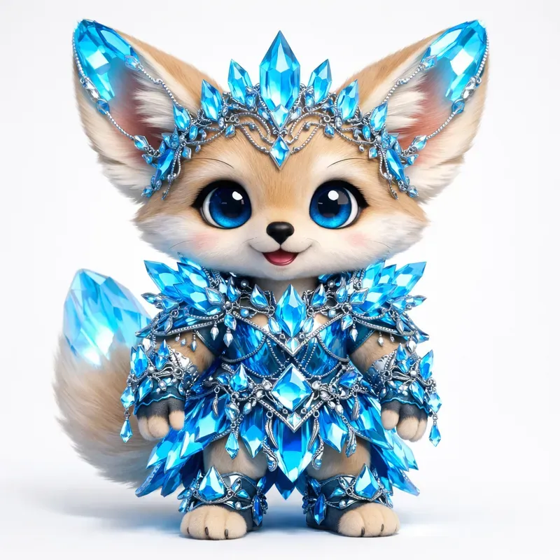 Whimsical 3D Chibi Animals