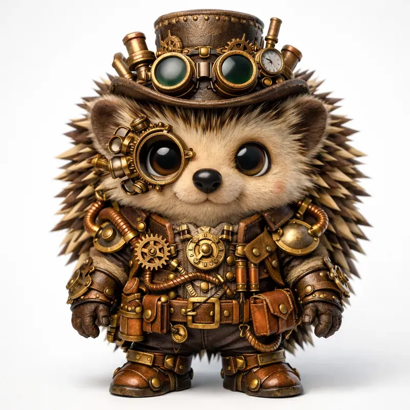 Whimsical 3D Chibi Animals