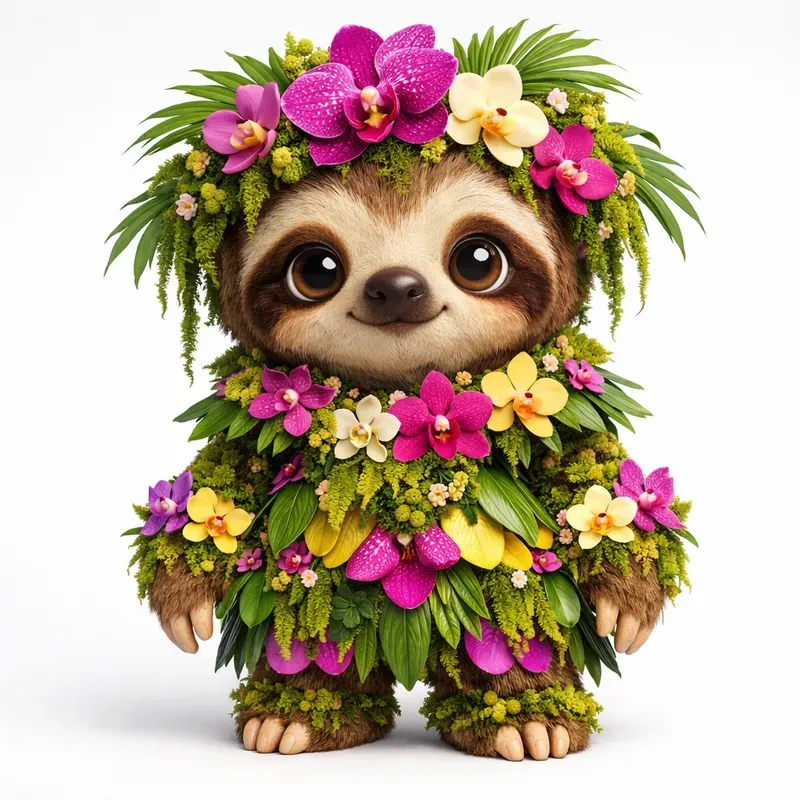 Whimsical 3D Chibi Animals