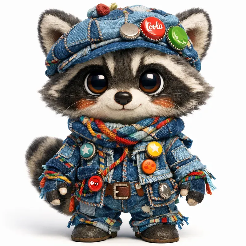 Whimsical 3D Chibi Animals