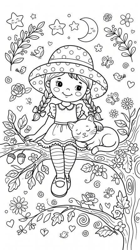 Cute Kids Coloring Pages