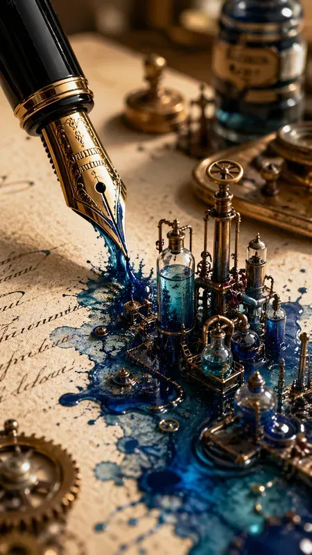 Surreal 3D Ink Miniature Landscapes