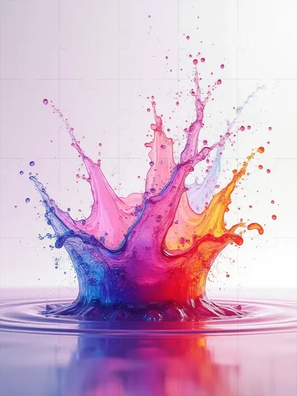 Ultrarealistic 3d Fluid Splash Art