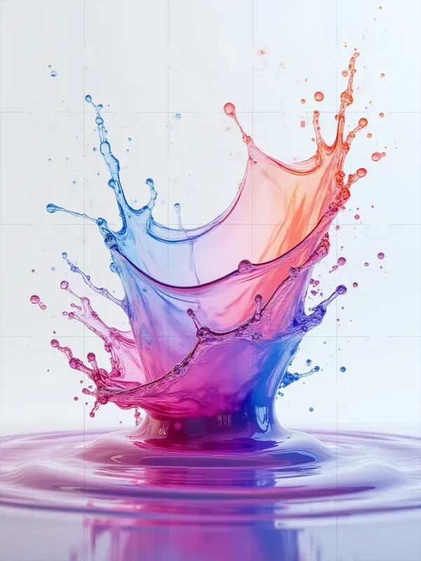 Ultrarealistic 3d Fluid Splash Art