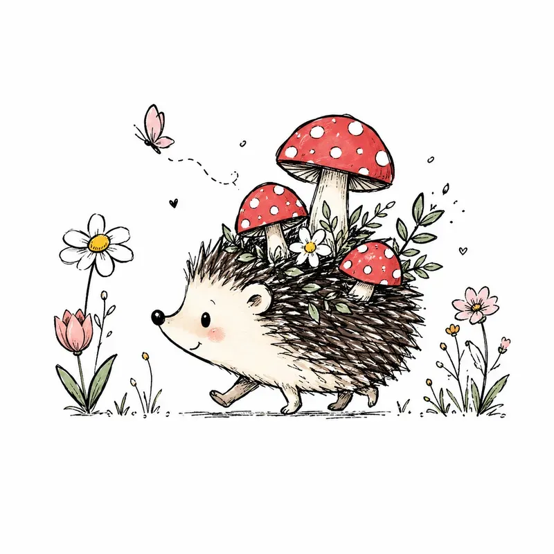 Cozy Doodle Coloring Books Line Art