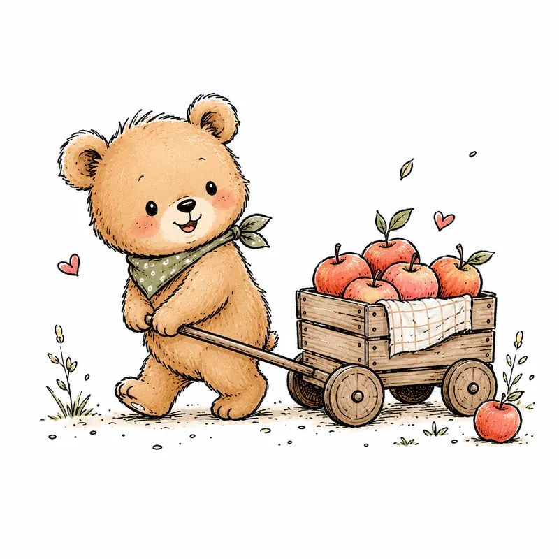 Cozy Doodle Coloring Books Line Art