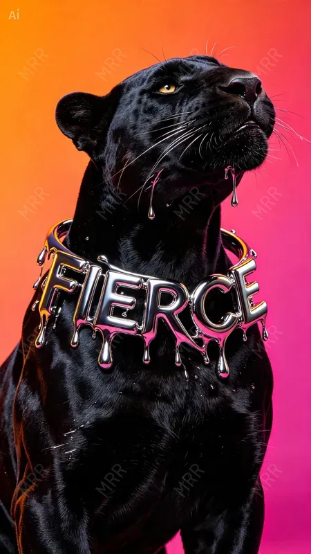 Liquid Chrome Fashion Posters