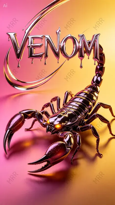 Liquid Chrome Fashion Posters