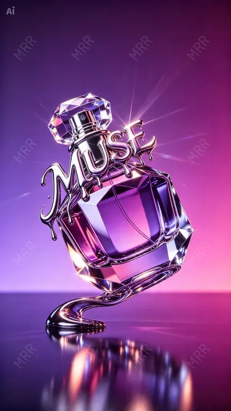 Liquid Chrome Fashion Posters